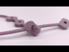 De regelbare van het Siliconeproducten van de Tandjes krijgen Proefbaby Klem van de de Fopspeenketting