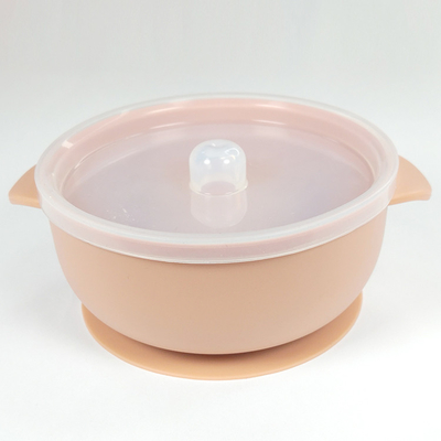 Baby FDA Approved Food Degree Silicone Feeding Bowl With Lids And Suction