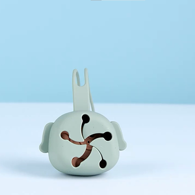 Dog Shaped Food Grade Baby Silicone Products Soother Container With Strap
