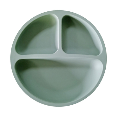 Toddler Food Separator Silicone Suction Feeding Plate BPA Free For Dinner