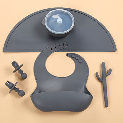 6PCS kleur Aangepaste Silicone het Voeden Reeksenafwasmachine Safe For Toddler